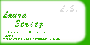 laura stritz business card